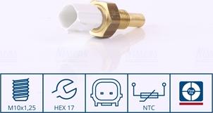 Nissens 207071 - Coolant temperature Sensor car-mod.net