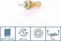 Nissens 207077 - Coolant temperature Sensor car-mod.net