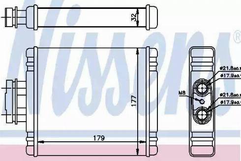NISSENS 73981 - Heat Exchanger, interior heating car-mod.net