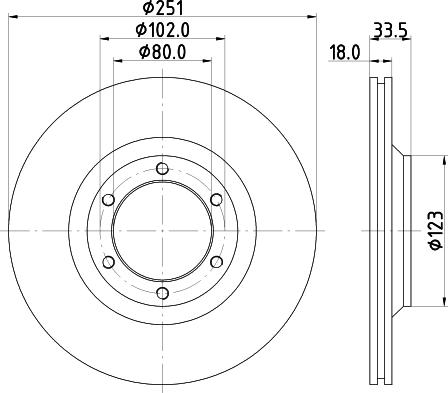 Nisshinbo ND4005 - Brake Disc car-mod.net