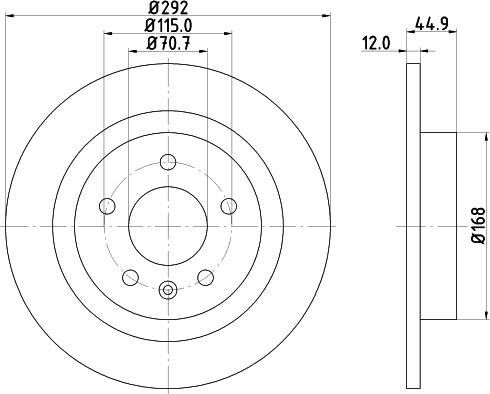 Nisshinbo ND6078K - Brake Disc car-mod.net