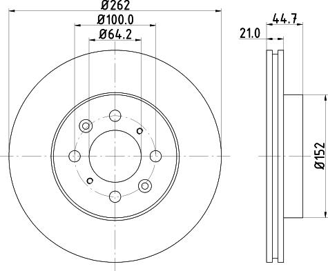Nisshinbo ND8011K - Brake Disc car-mod.net
