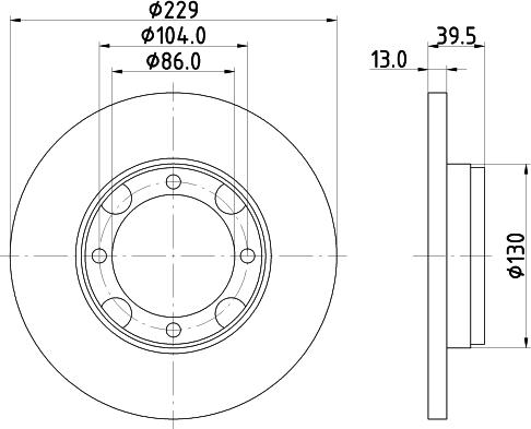 Nisshinbo ND3031 - Brake Disc car-mod.net