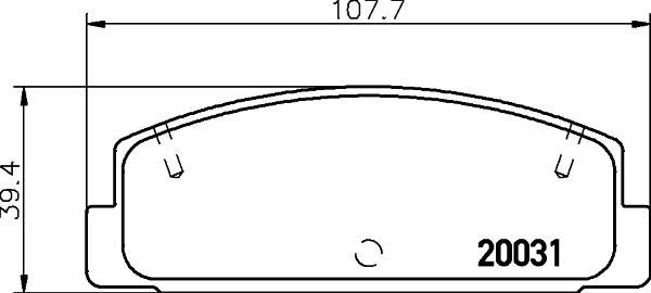 Nisshinbo NP5004 - Brake Pad Set, disc brake car-mod.net