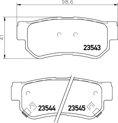 Advics ASN2179 - Brake Pad Set, disc brake car-mod.net