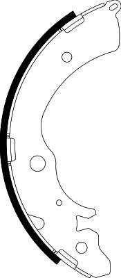 Nisshinbo NS6003 - Drum Brake Shoe Set car-mod.net