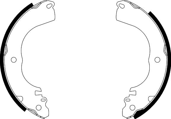 Nisshinbo NS2005 - Drum Brake Shoe Set car-mod.net