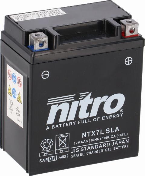 NITRO NTX7L SLA - Starter Battery car-mod.net