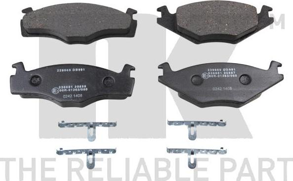 NK 229969 - Brake Pad Set, disc brake car-mod.net