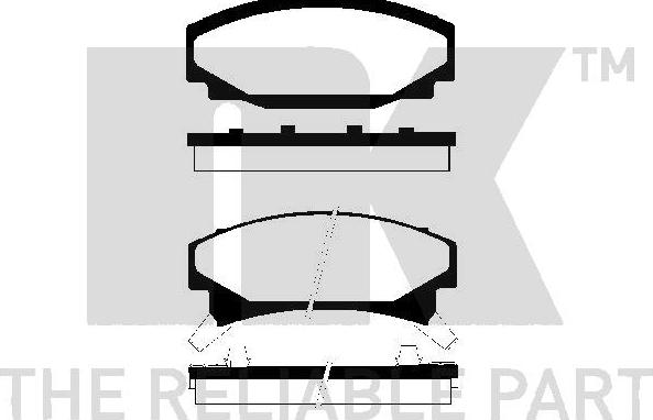 NK 229 208 - Brake Pad Set, disc brake car-mod.net