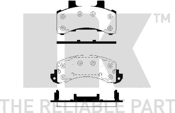 NK 229202 - Brake Pad Set, disc brake car-mod.net