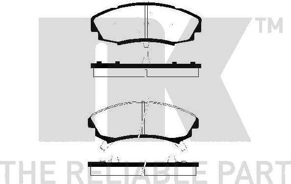 NK 229207 - Brake Pad Set, disc brake car-mod.net