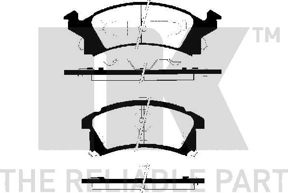 NK 229215 - Brake Pad Set, disc brake car-mod.net