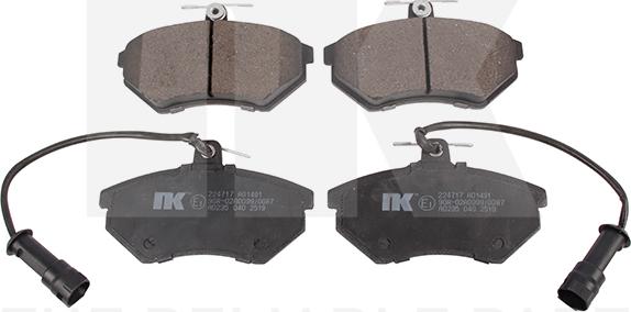 NK 224717 - Brake Pad Set, disc brake car-mod.net