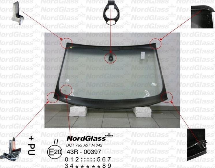 NordGlass 4044903 - Windscreen car-mod.net