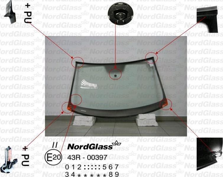 NordGlass 4044449 - Windscreen car-mod.net