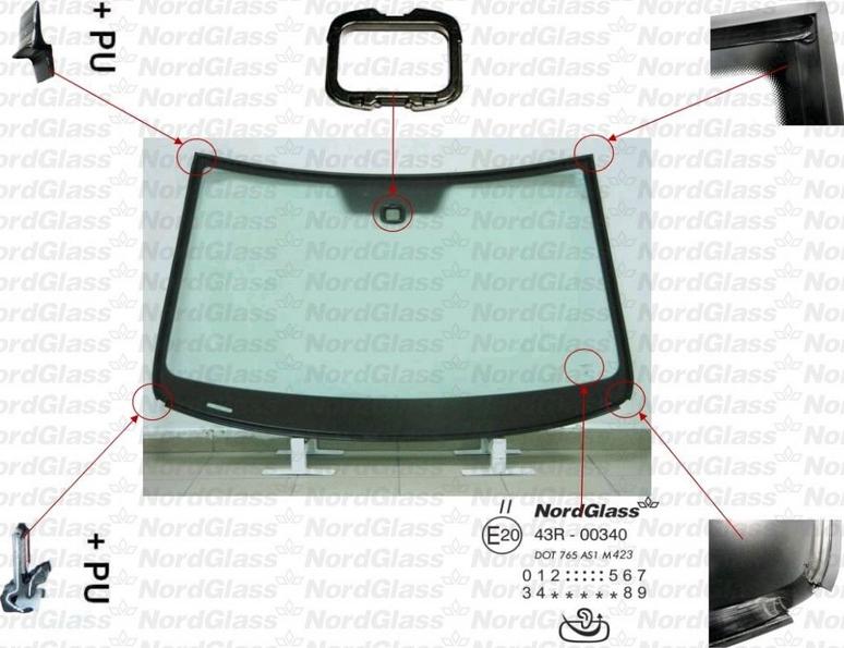 NordGlass 4044450 - Windscreen car-mod.net
