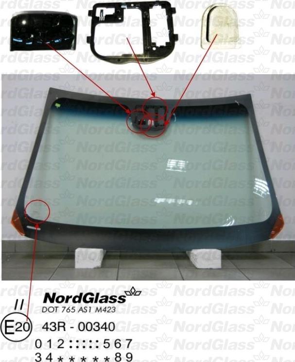 NordGlass 4044546 - Windscreen car-mod.net