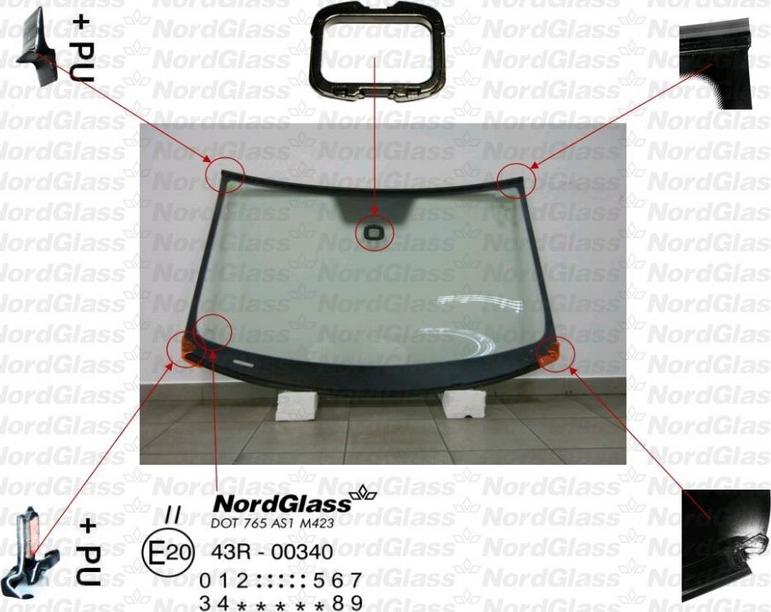 NordGlass 4044512 - Windscreen car-mod.net