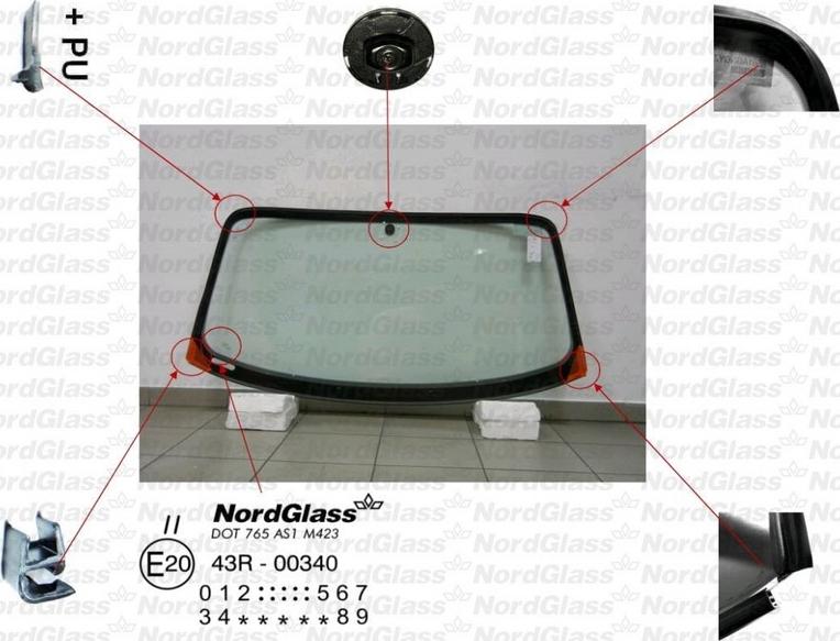 NordGlass 4044656 - Windscreen car-mod.net