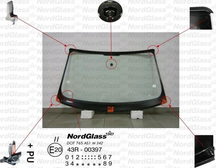 NordGlass 4044080 - Windscreen car-mod.net