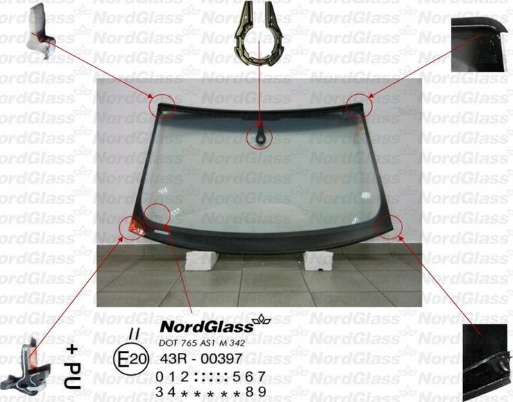 NordGlass 4044071 - Windscreen car-mod.net