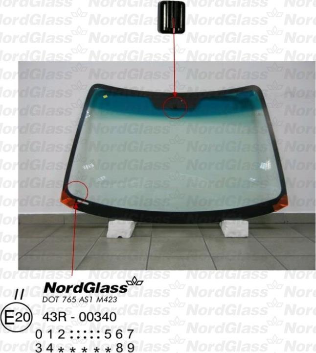 NordGlass 4044195 - Windscreen car-mod.net