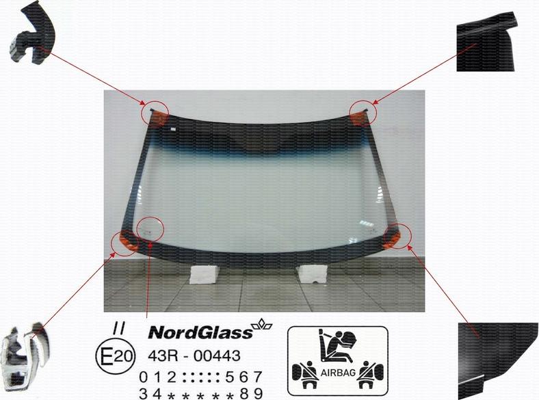 NordGlass 4044198 - Windscreen car-mod.net