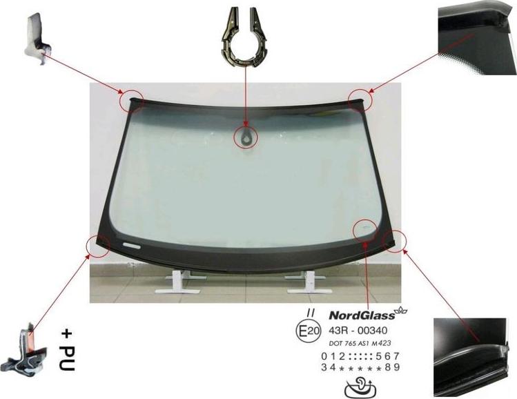 NordGlass 4044141 - Windscreen car-mod.net