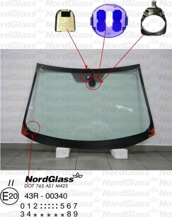 NordGlass 4044151 - Windscreen car-mod.net