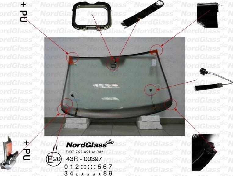 NordGlass 4045937 - Windscreen car-mod.net