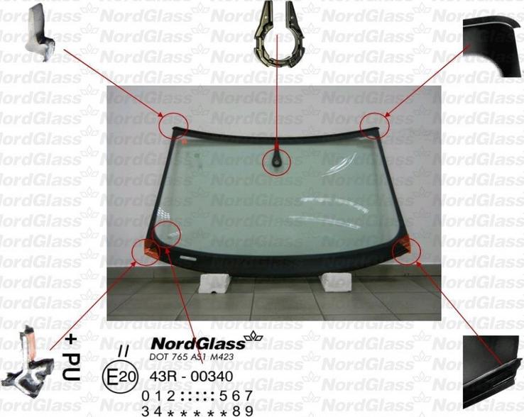 NordGlass 4045492 - Windscreen car-mod.net