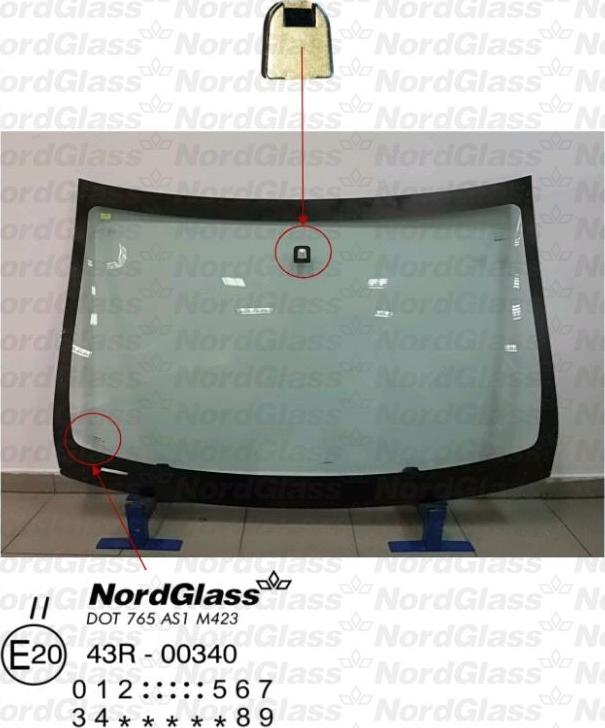 NordGlass 4045434 - Windscreen car-mod.net