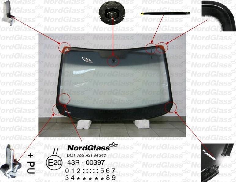 NordGlass 4045428 - Windscreen car-mod.net