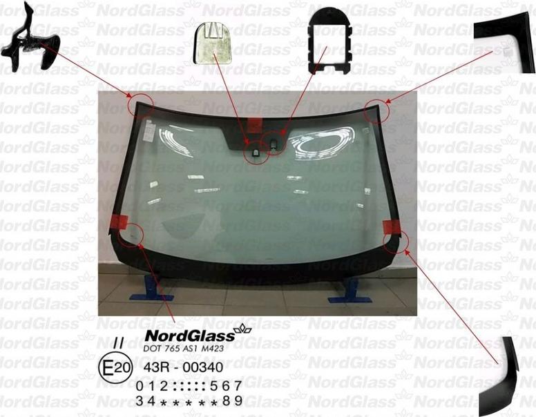 NordGlass 4045597 - Windscreen car-mod.net