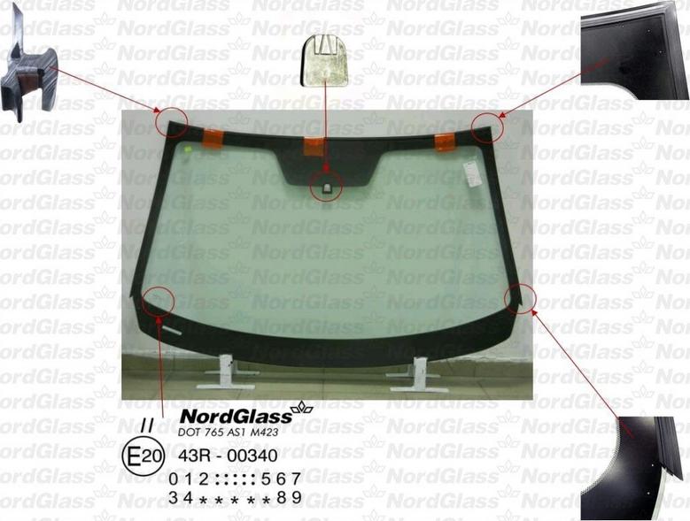 NordGlass 4045600 - Windscreen car-mod.net