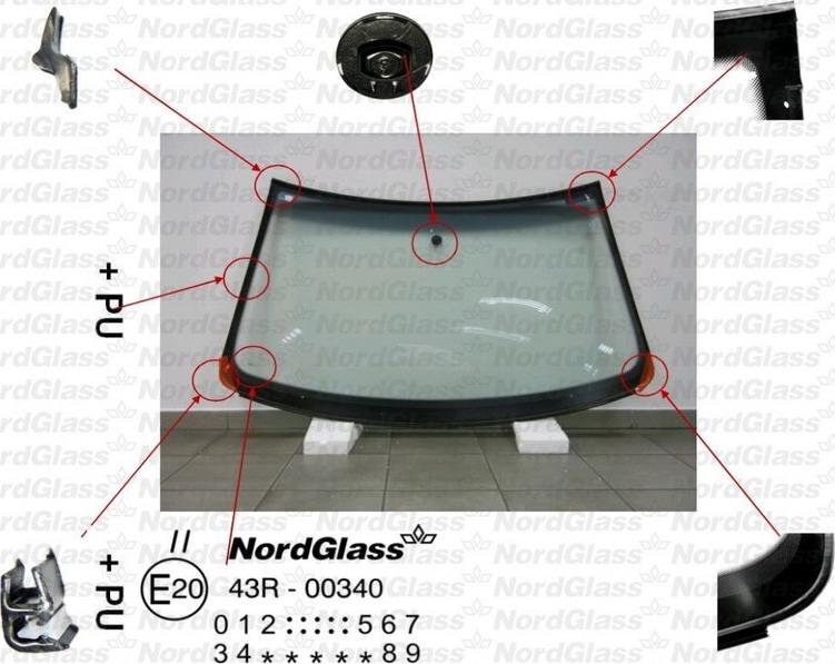 NordGlass 4045125 - Windscreen car-mod.net