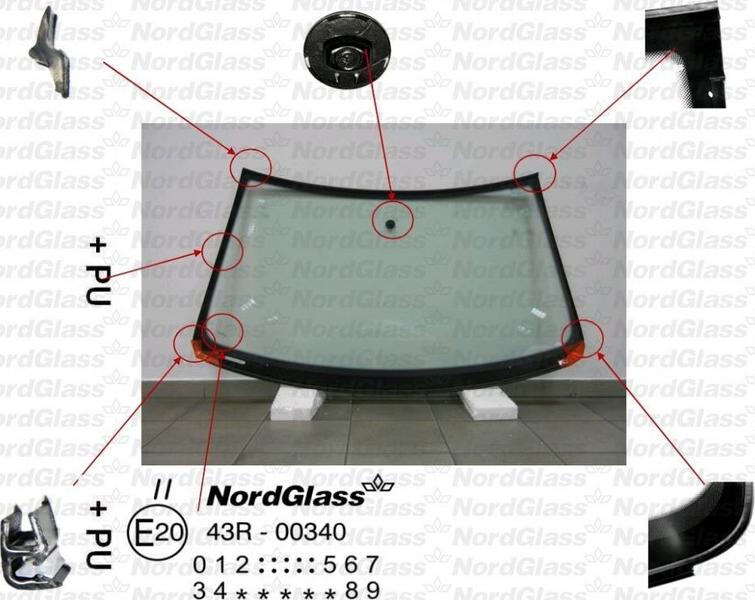 NordGlass 4045122 - Windscreen car-mod.net