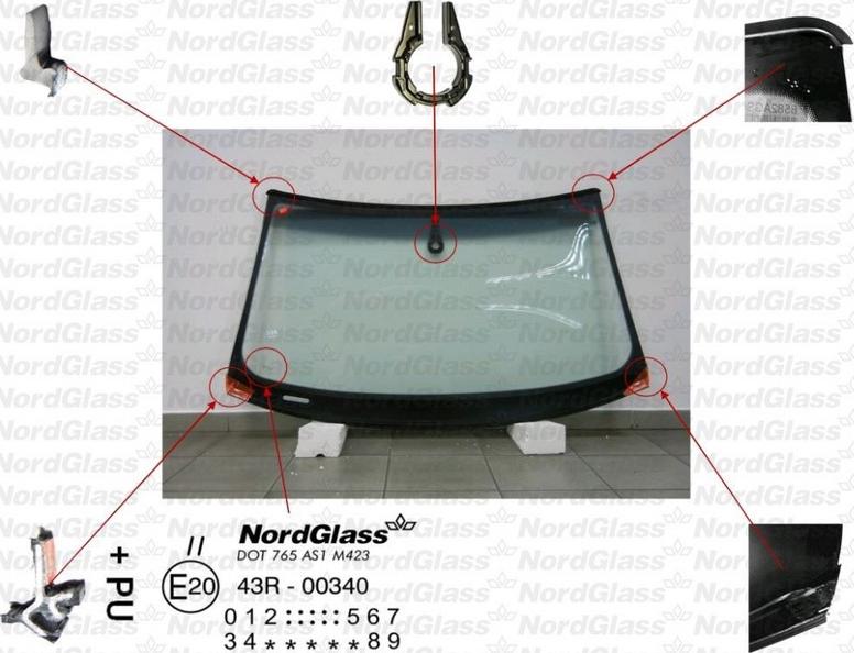 NordGlass 4045367 - Windscreen car-mod.net