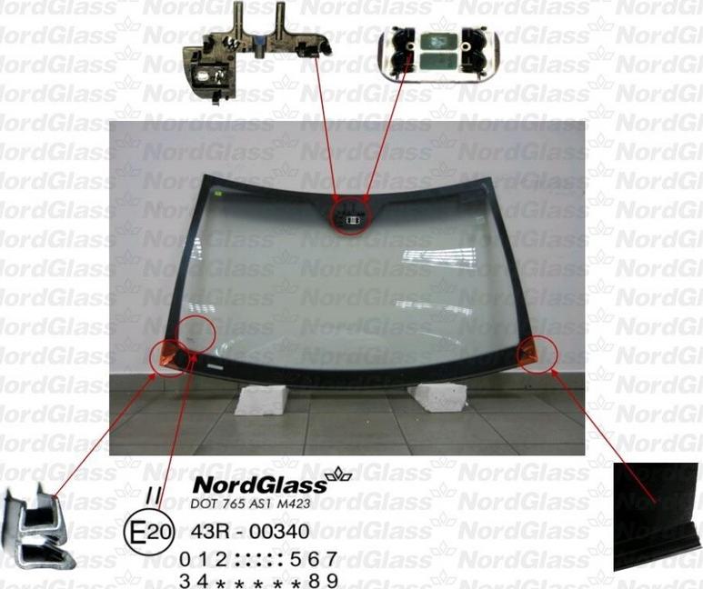 NordGlass 4045329 - Windscreen car-mod.net