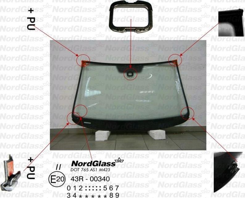 NordGlass 4045370 - Windscreen car-mod.net