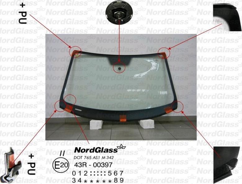 NordGlass 4043964 - Windscreen car-mod.net