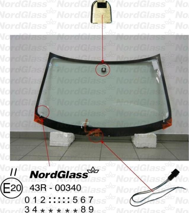 NordGlass 4043921 - Windscreen car-mod.net