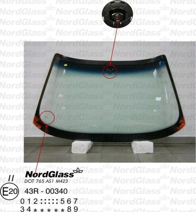 NordGlass 4043458 - Windscreen car-mod.net