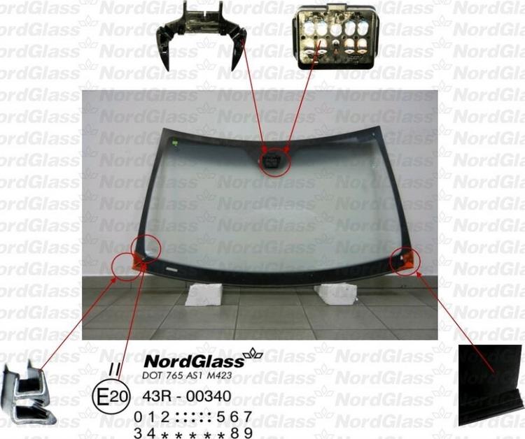NordGlass 4043460 - Windscreen car-mod.net