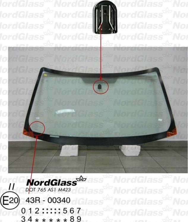 NordGlass 4043429 - Windscreen car-mod.net