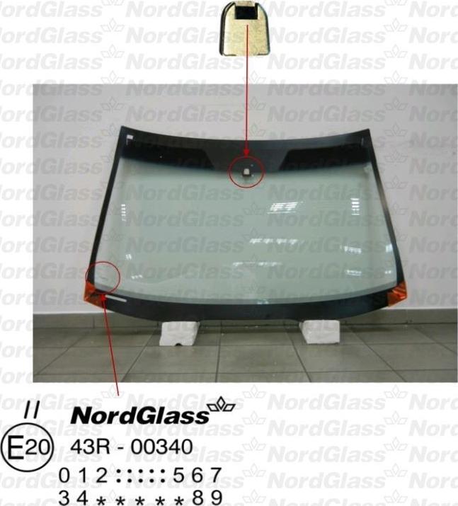 NordGlass 4043421 - Windscreen car-mod.net