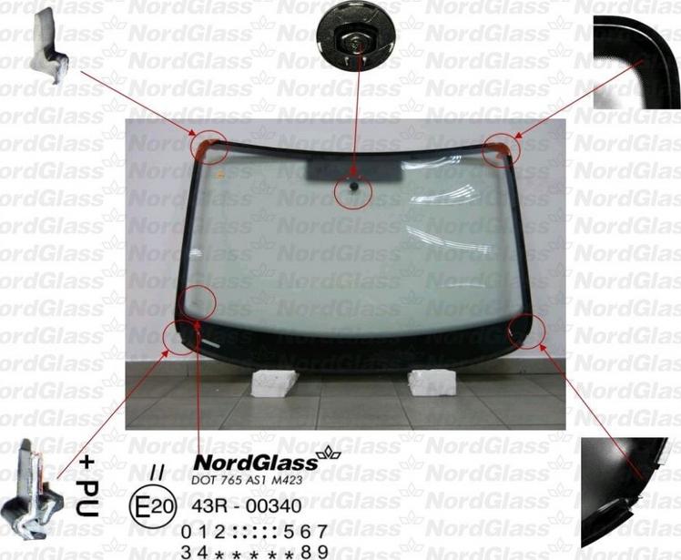 NordGlass 4043560 - Windscreen car-mod.net