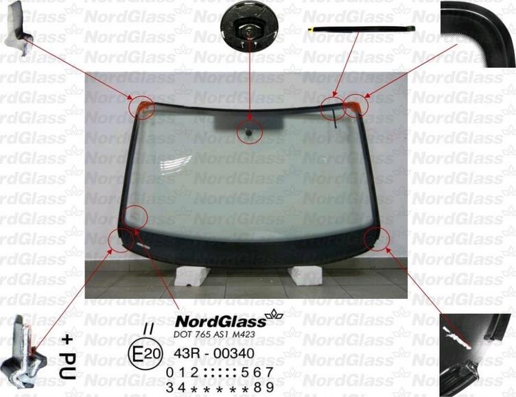 NordGlass 4043561 - Windscreen car-mod.net