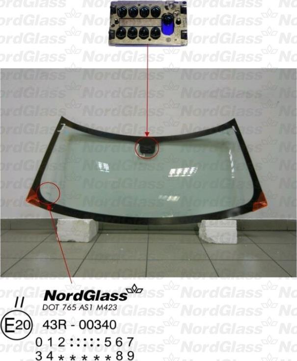 NordGlass 4043509 - Windscreen car-mod.net